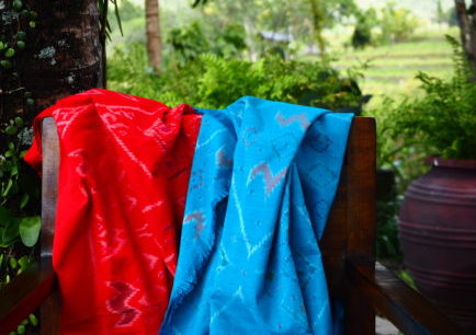 Balinesische Ikat-Stoffe